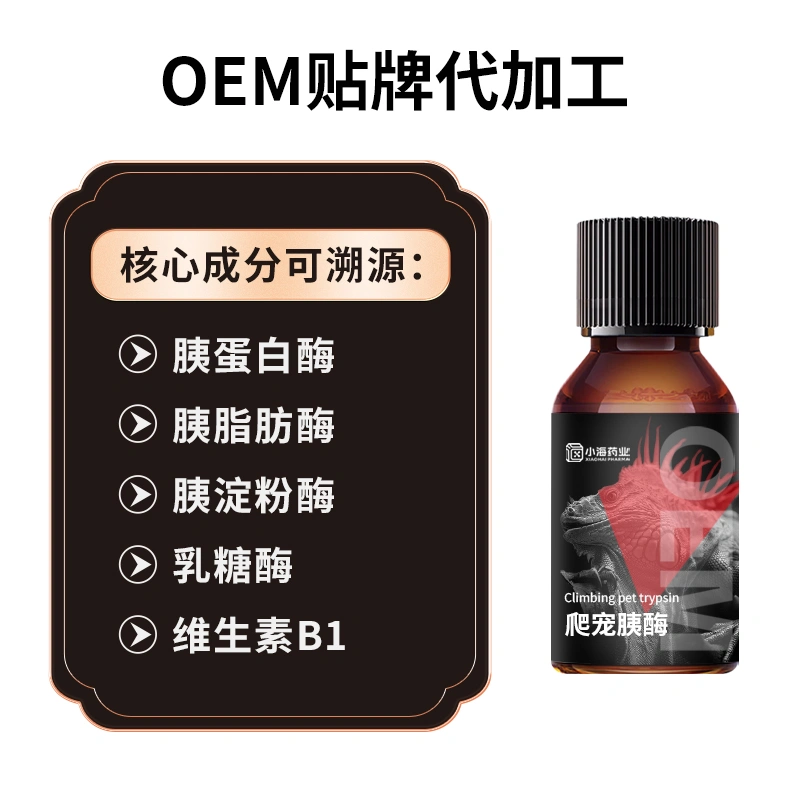 爬寵胰酶蜥蜴專(zhuān)用胰酶制劑提升消化酶活性促吸收營(yíng)養(yǎng)保健OEM貼牌