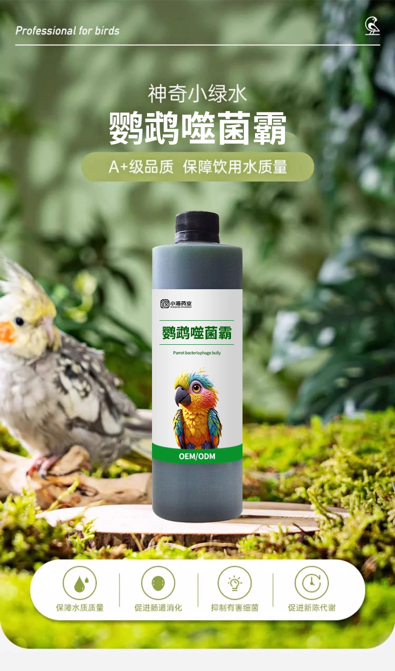 鸚鵡噬菌霸鳥用調理腸道沙門氏菌水便綠便拉稀大腸桿菌專用調理